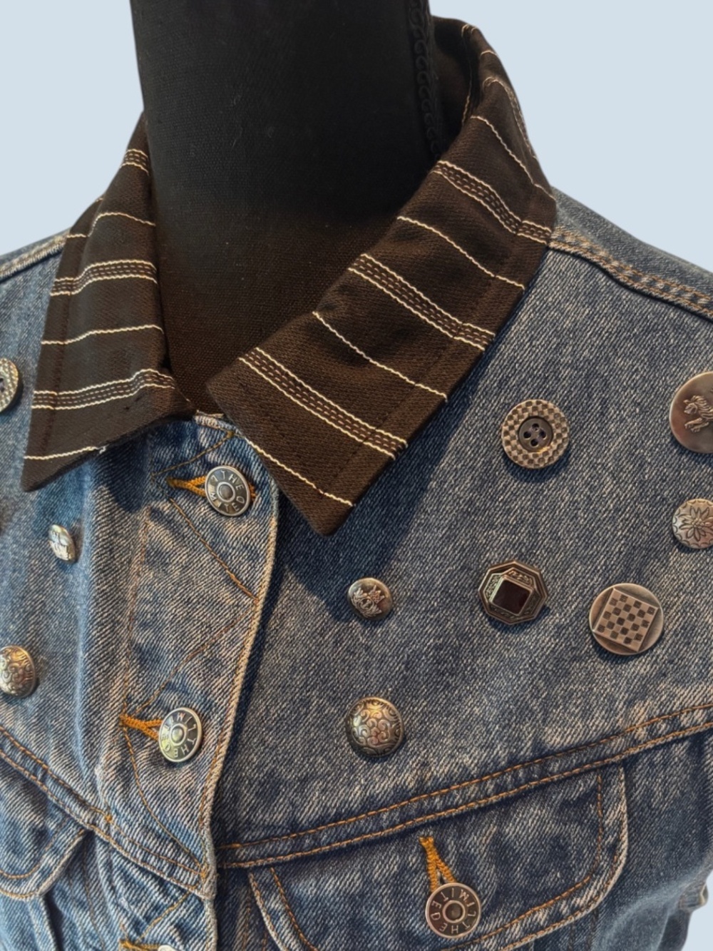 THE LIMITED Women's Blue and Navy Gilet